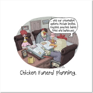 Chicken Funeral Planning Posters and Art